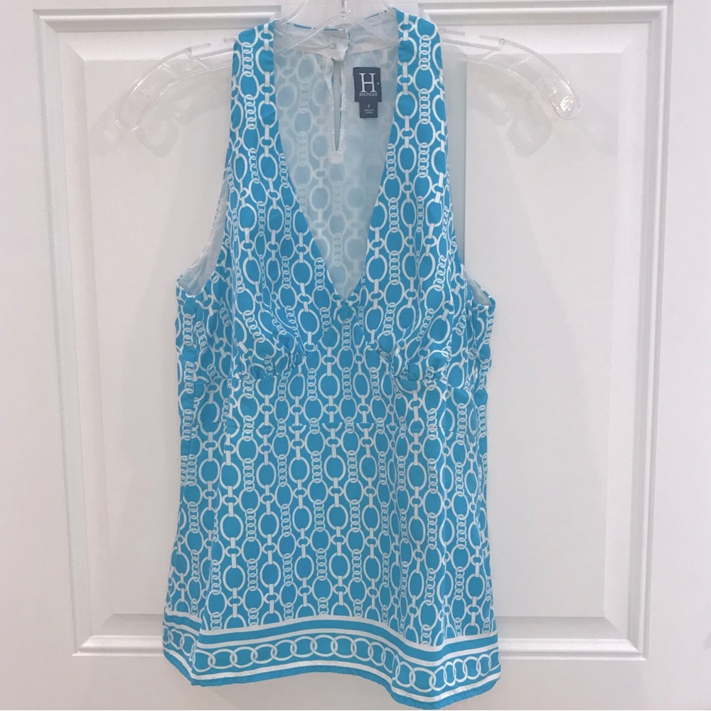 TOMMY HILFIGER 100% Silk Sleeveless Blouse